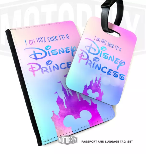 Passport Cover & Luggage Tag - 99 Percent - Holiday Travel Disney Princess Star