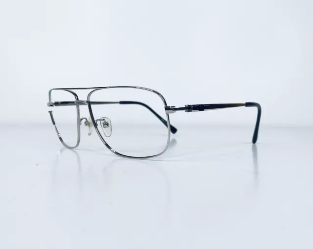 ST Dupont Lightweight Silver Titanium Aviator Glasses Japan 62 14 144 2