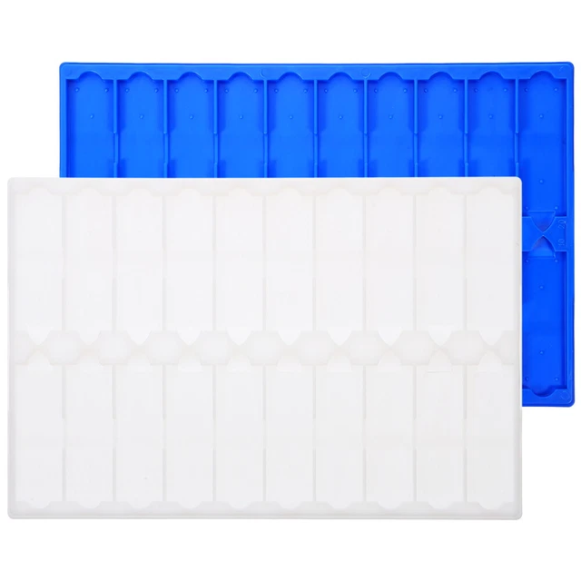 2 Pcs Plastique Organisateur De Lames Microscope Plateau Rangement Pour Support