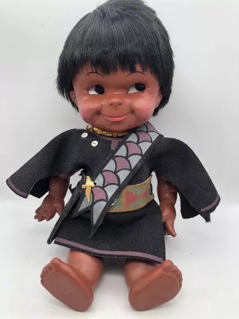 Regal Canada Inuit KIMMIE Doll Toy Leather Clothing 1960’s Jointed VTG