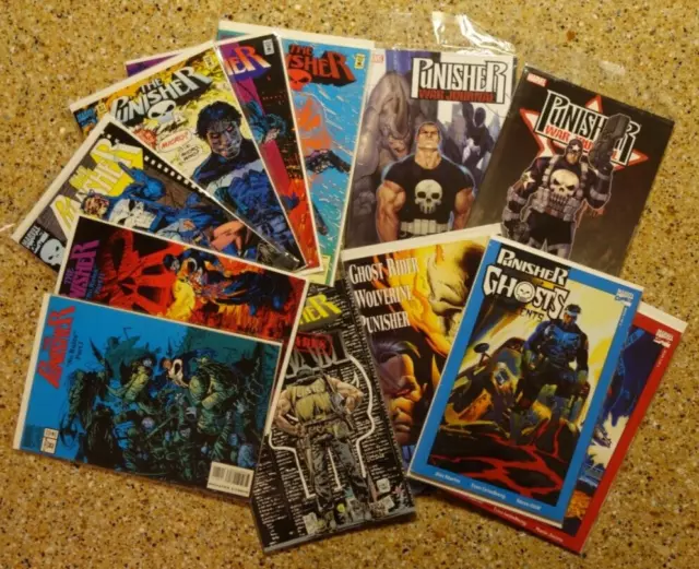 Lot of 12 PUNISHER TPB & COMICS - War Journal Ghosts of Innocent Random Marvel
