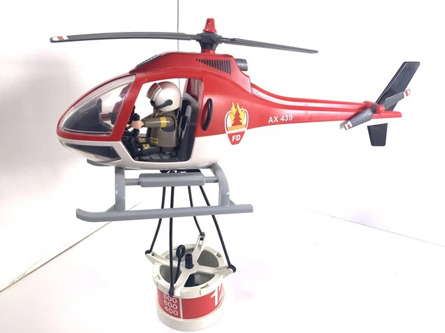 Playmobil 3789 - Hélicoptère De Secours Et Pompiers - Set Complet