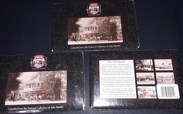 (3) 1997 Complete Coca-Cola Postard Sets of John Baeder