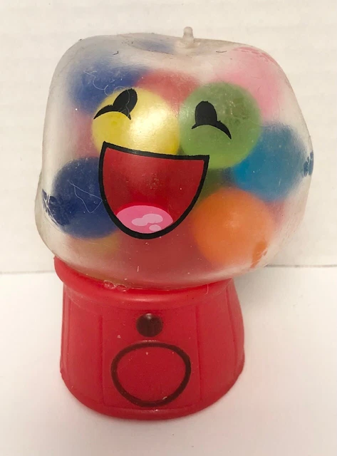 Figura de máquina de goma Gumball Squeeze antiestrés 4" juguete sensorial autismo goma H4