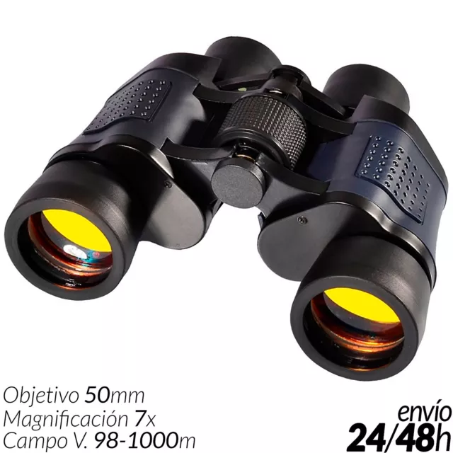 Prismáticos Binoculares 7x50 Caza Deporte Pesca Camping Senderismo 98m 1000m