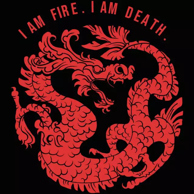 Fire Death Dragon - Mens Funny Fashion T-Shirt Tshirts Tees Tee T Shirt Shirts