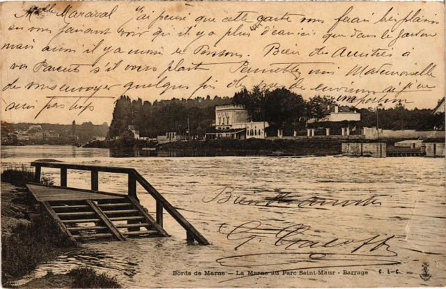 CPA Saint-Maur La Marne au Parc, Barrage FRANCE (1338652)