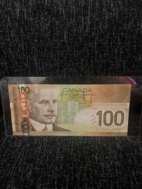 2004 Banknote $100 Dollar Bill Bank of Canada Jenkins / Dodge BKJ 6183601