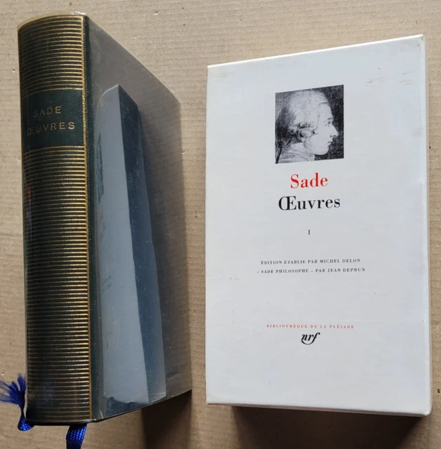 Sade Œuvres II pléiade Sade Œuvres II pléiade SADE: OEUVRES TOME II - La pleiade