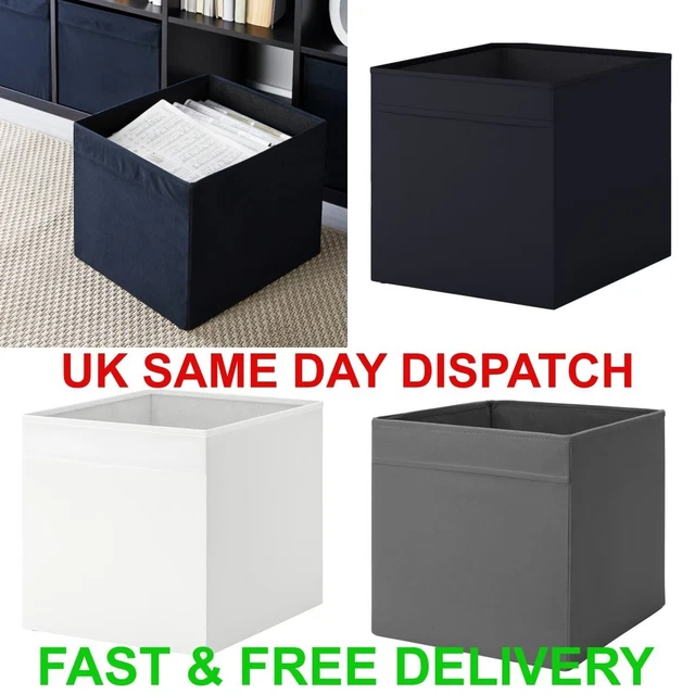 IKEA DRONA STORAGE Boxes Cube Shape Fabric Organizer Boxes Shelving