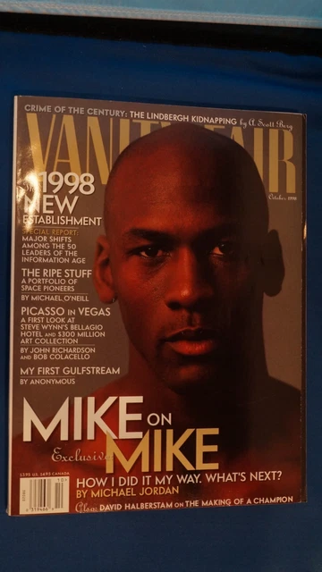 1998 Vanity Fair Magazine Mike On Mike Michael Jordan Chicago Bulls No Label