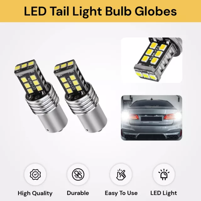 BAY15D 1157 White 2835 SMD 15 LED Brake Light Bulb Globe Car Turn Signals Light 2