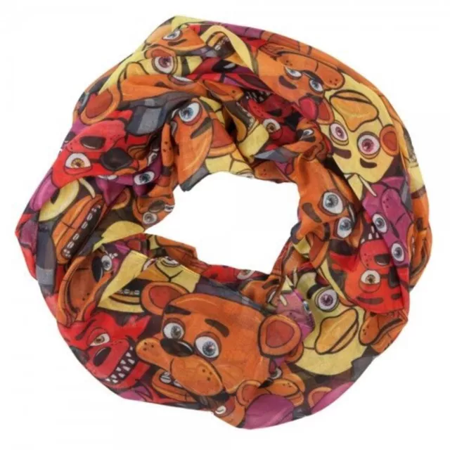 Five Nights at Freddy's Character Viscose Fashion Infinity Scarf Chica Foxy Bonn