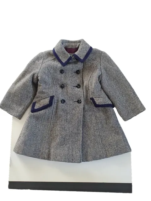 Vintage Tailored by Rothchild Of Philly Wool Tweed Button Down Toddler Coat