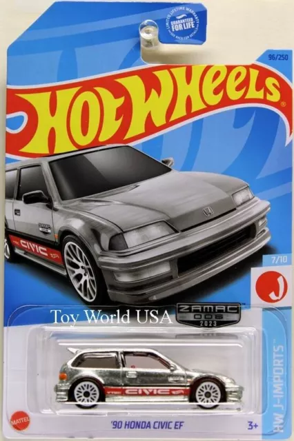 2023 Hot Wheels #96 HW J-Imports '90 Honda Civic EF Zamac
