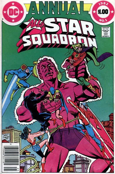 All-Star Squadron Annual #1 (Newsstand) FN; DC | we combine shipping