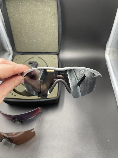 Oakley Pro M Frame Polished Aluminum w/ Black Iridium Strike Lenses