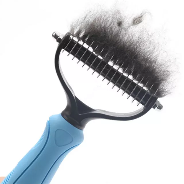 Grooming Brush For Pet Dog Cat Deshedding Tool Rake Comb Fur Remover Reduce Hair