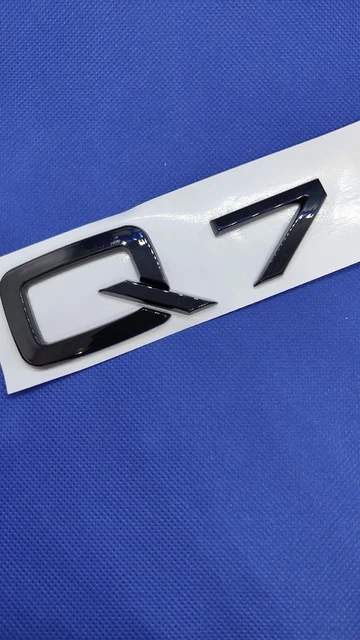 Sticker Logo Q7 Audi - Autocollant Chromé Pour Hayon Arrière - Décoration