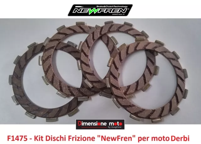 F1475 - KIT DISCHI FRIZIONE "NewFren" per Derbi GPR 50 Racing dal 2006