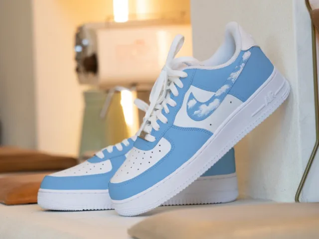 Nike Air Force 1 Baby Blue FOR SALE! - PicClick