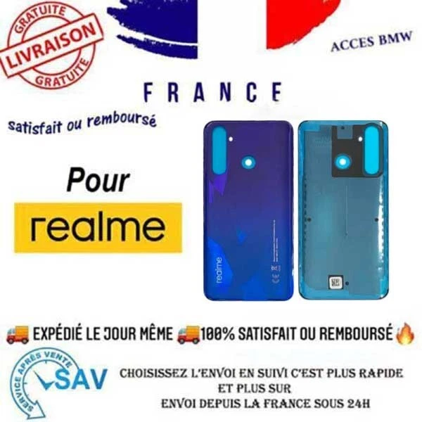 Original Cache Batterie Vitre Arrière Luna White pour Realme GT Master