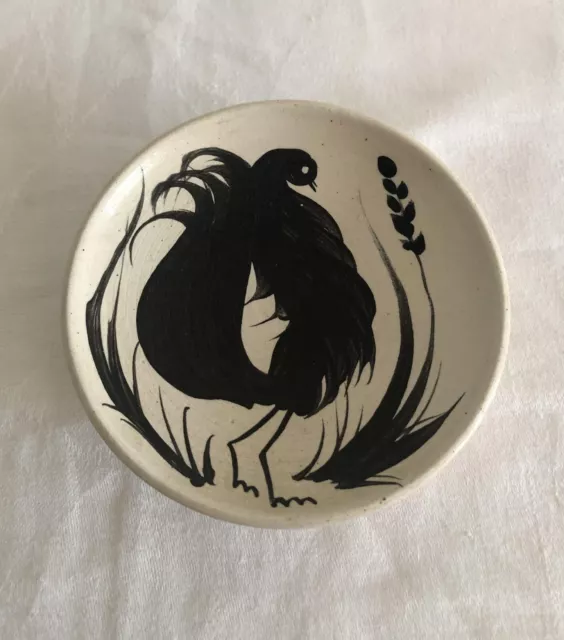 A very rare early small vintage Alvingham Pottery Animal dish