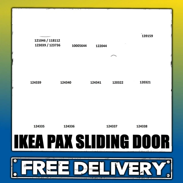IKEA PAX WARDROBE Sliding Door Replacement Parts Frame Hinge Bracket Metal Catch EUR 6,84