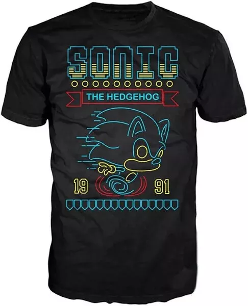 Sonic the Hedgehog T-shirt Funko Size Large