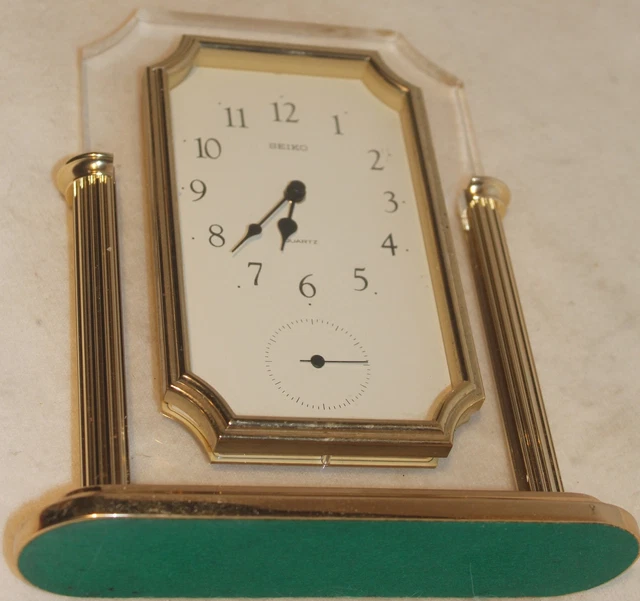VINTAGE SEIKO BRASS Mantle Clock Made in Japan EUR 42,72 PicClick FR