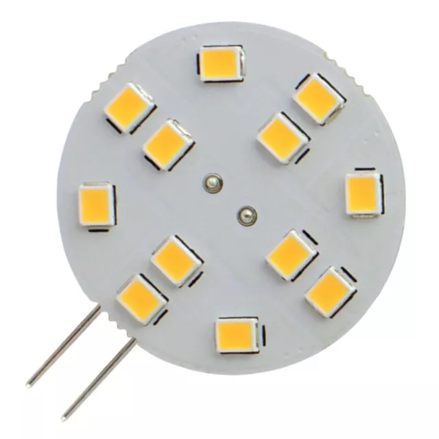G4 LED Stiftsockel 12x SMD 2835 190Lm 2W(=20W) (Scheibe) warm-white Leuchtmittel