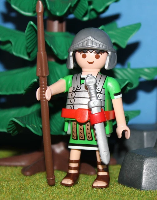 2 Corps Verts Playmobil Romains Légionnaires - Pièces Détachées Astérix - Occasion - Origine Allemagne