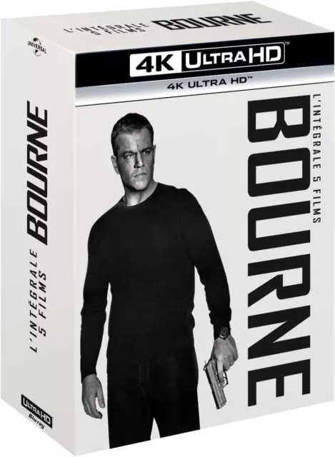 Blu-ray - Bourne-L'integrale 5 Films [4K Ultra-HD] [Blu-Ray] Format Blu-ray Neuf