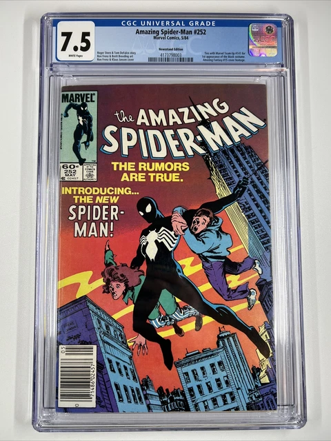 Amazing Spiderman #252 (1984) CGC 7.5 | 1st Black Suit | Newsstand | Marvel