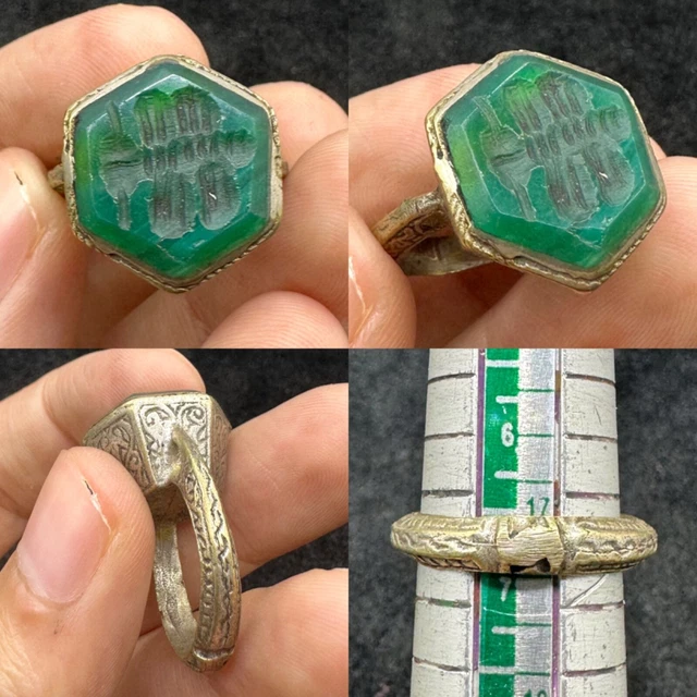 MAGNIFIQUE ET RARE bague en taille-douce ancienne romaine en
