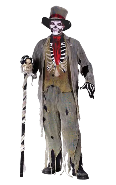 Zombie Skelett Halloween Tag der Toten Kostüm für Herren