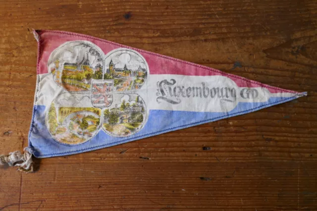 Luxembourg, GD - The Camping Caravan Club - 1960's Cloth Banner or Flag