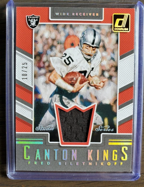 2017 Donruss Fred Biletnikoff Studio Series Canton Kings GU Jersey #/25 Raiders