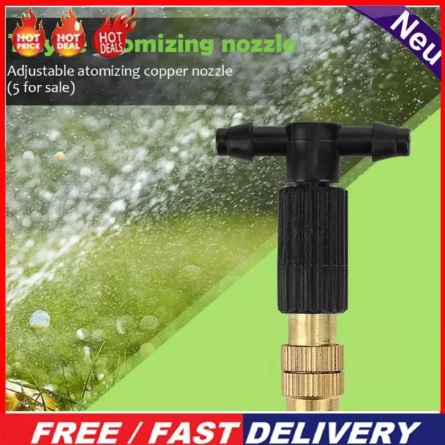 5pcs Adjustable Copper Water Sprinkler Head Automatic Spray Misting Tip Nozzles