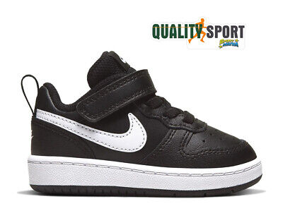 Nike Court Borough Low 2 Nero Scarpe Bambino Infant Sneaker BQ5453 002