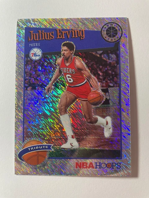 2019-20 Panini Reifen Premium Stock NBA Schimmer Julius Irving 76ers Karte