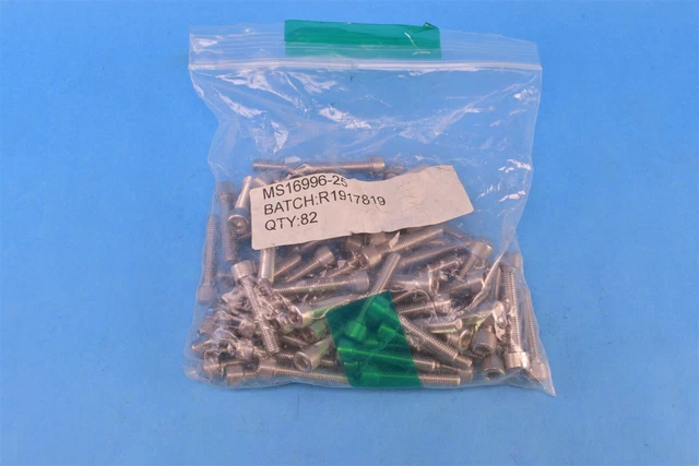 75 Aerospace Fastener 0.188 inc x 0.190 inc Screw Cap Hex Socket Head MS16996-25