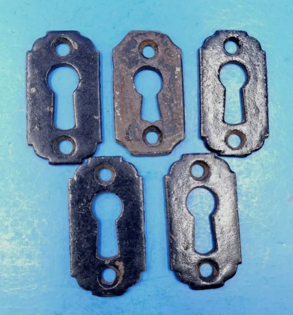 Keyhole Lock Escutcheon Plate Cast Iron Steampunk Vintage Skeleton Key