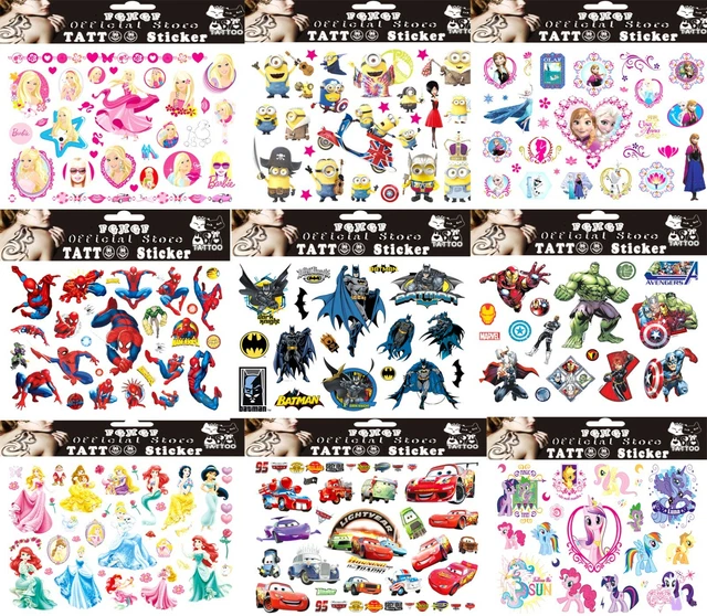 CHILDREN'S TATTOOS Birthday Party Gift Bag Filler Kids Girls Boys Tattoo Gift