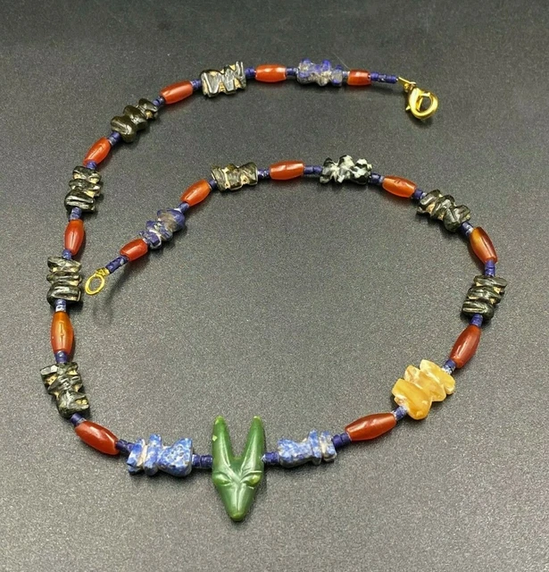 Ancient Old Animals figures carved Beads from south Asian countries