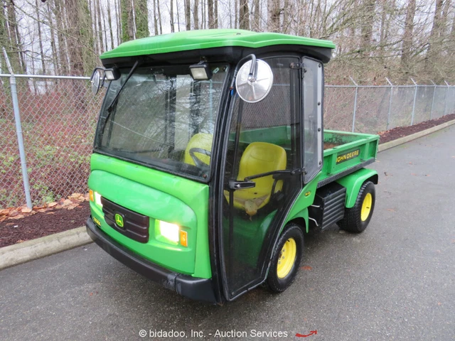 2011 John Deere 2030A 4WD Industrial Utility Cart Diesel Cab Heat Dump