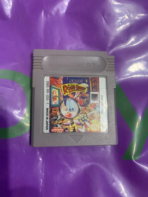 WHO FRAMED ROGER Rabbit Nintendo Gameboy Color Advance Game, GENUINE! 0 ...