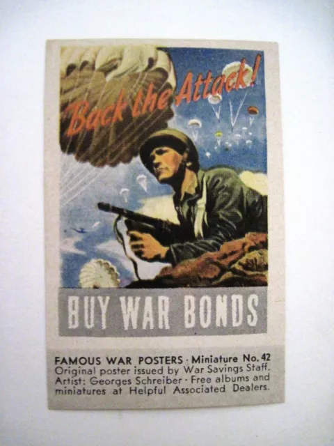 Miniature No.42 Famous War Posters "Buy War Bonds" by Georges Schreiber *