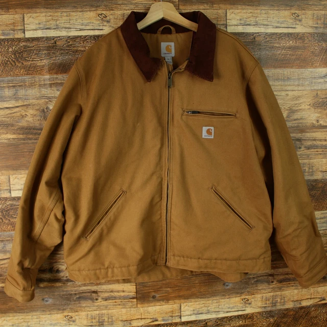 Carhartt Detroit Jacket Men's Size XL Brown Canvas