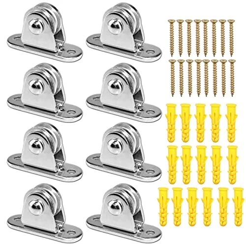 Small Pulley Block Silent Wall Ceiling Mount Pulley with Bearing Fixed Pulley